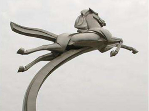 不锈钢雕塑马